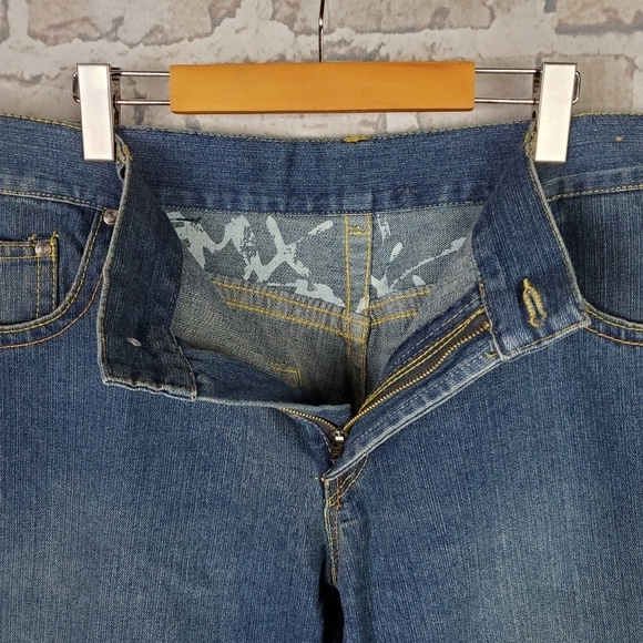 Vintage 90s Wide Leg Jeans 38W x 32L Hip Hop Y2K Streetwear - Picture 6 of 16